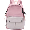 Contrast-Colour Canvas School Backpack – 20–35L