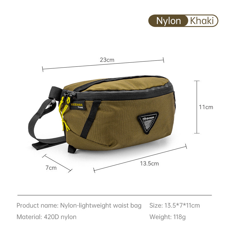 Hikeman Outdoor Waist Pack — Expandable Lightweight Sport Bag for Hiking, Travel & Camping