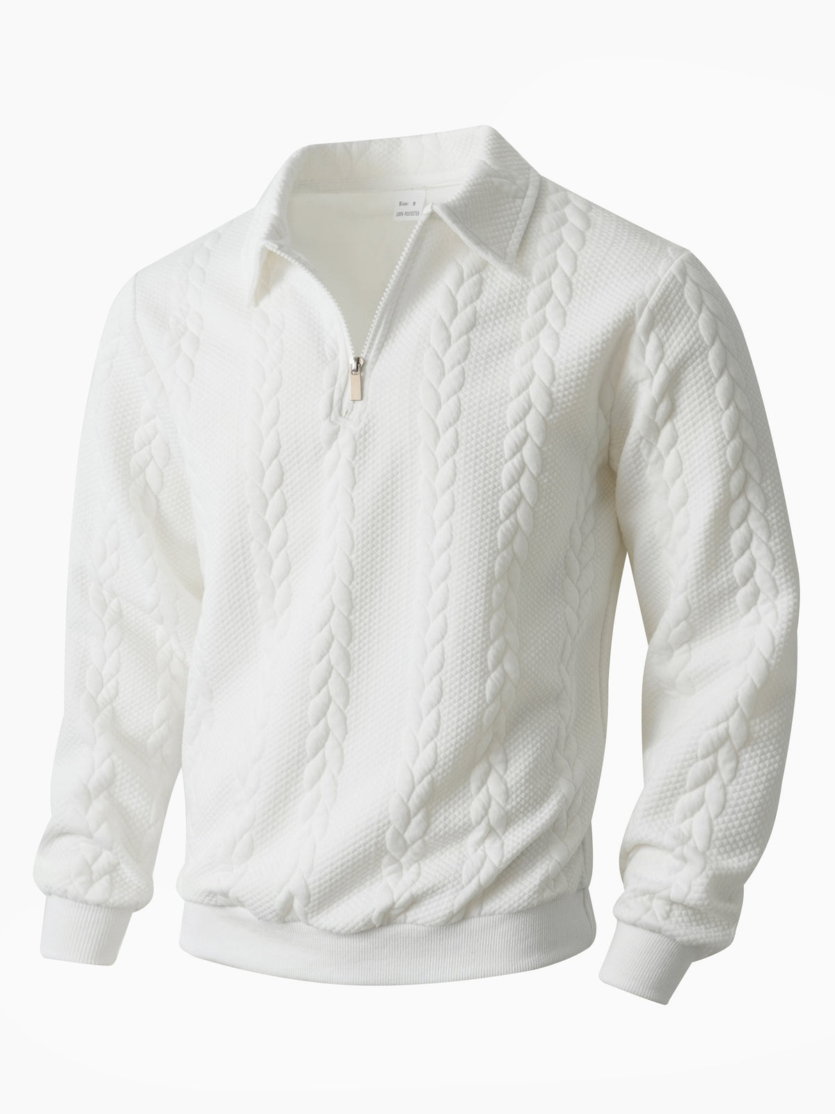 Men’s Jacquard Half-Zip Knit Sweatshirt