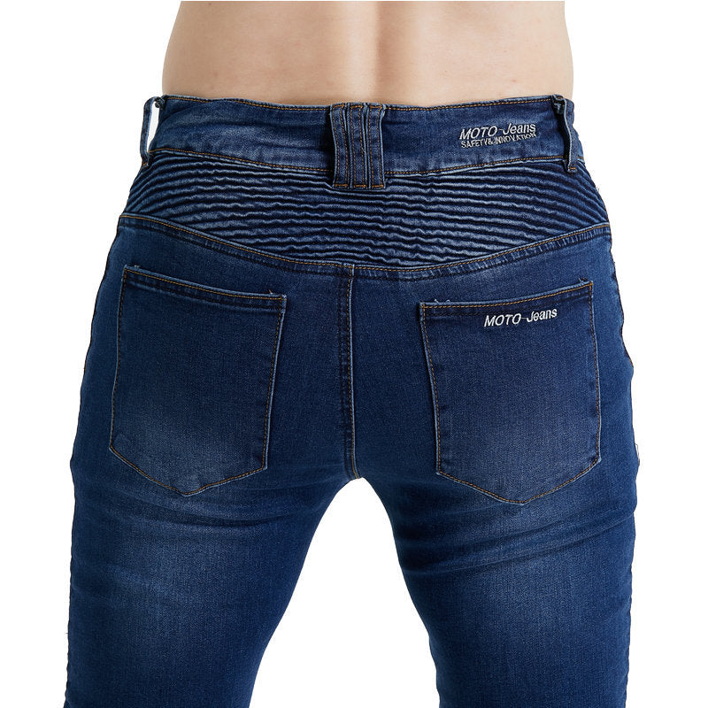 Motorcycle racing rider straight jeans, off-road motorcycle racing pants