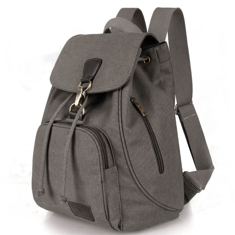 Retro Canvas Laptop Backpack – 40 × 30 × 15 cm