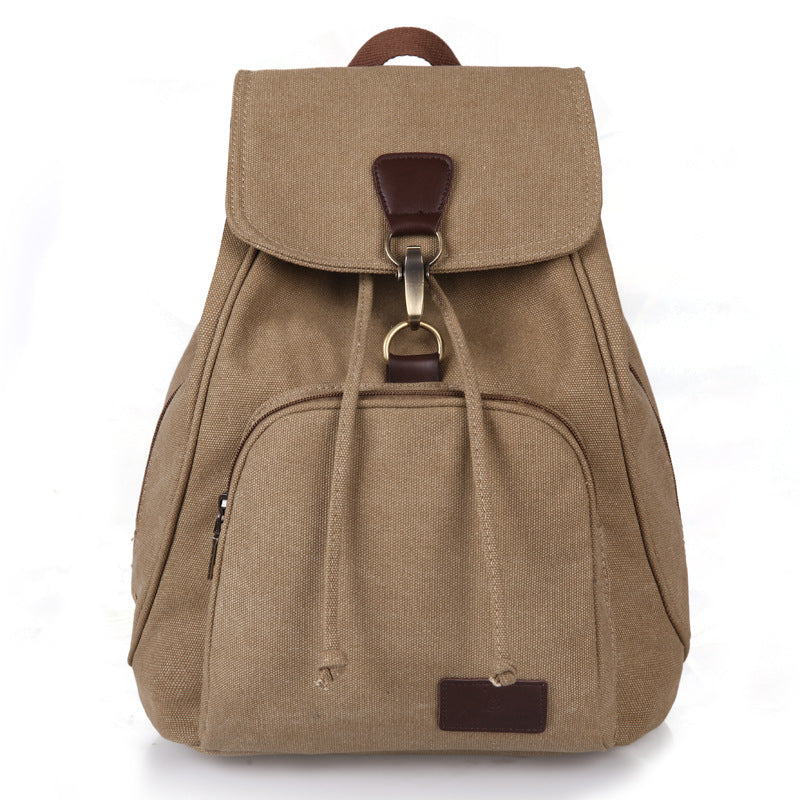 Retro Canvas Laptop Backpack – 40 × 30 × 15 cm