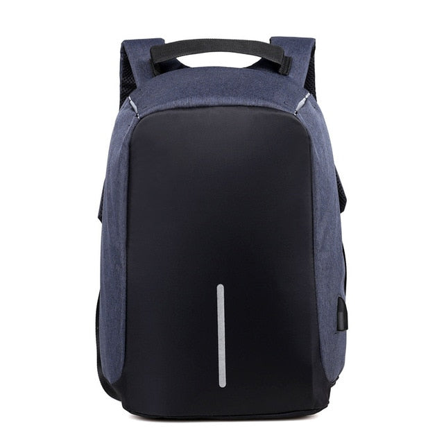 Anti-Theft Travel Backpack with USB Charging Port — Waterproof 20–35L Laptop & School Bag