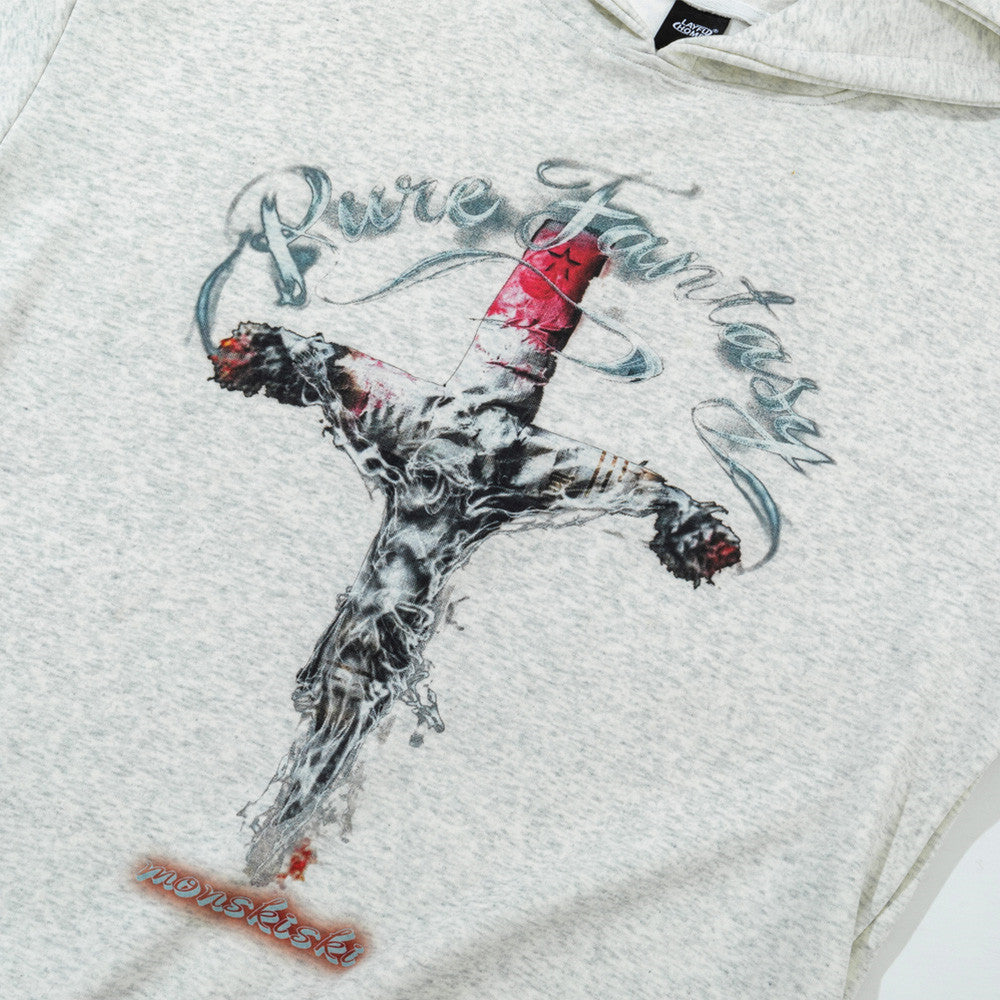 Printed hooded sweatshirt for men
