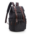 Canvas Travel & School Backpack — Large Capacity Laptop Bag with Multi-Compartment Organisation