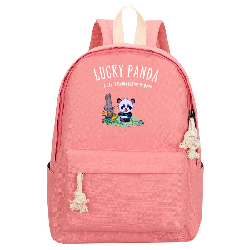 Rainbow Cat Anime Oxford Cloth Backpack — Cartoon Character School Bag for Kids & Teens
