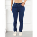 Women's Jeans Pants Fashion Deep Blue Stretch Simple Casual Versatile Slim Fit Skinny Pants Suitable