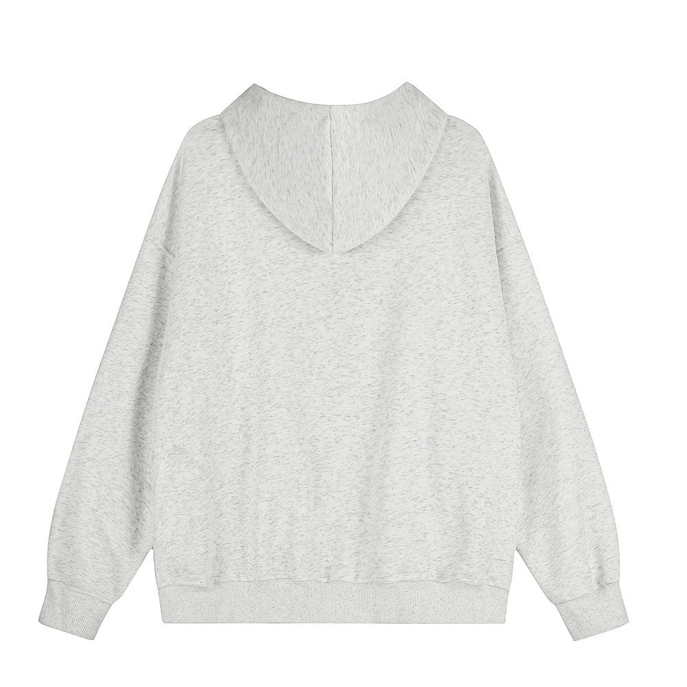 Hooded sweatshirt jacket for men
