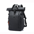 Business Laptop Backpack — Large Capacity Waterproof Oxford Cloth Travel Bag in Black