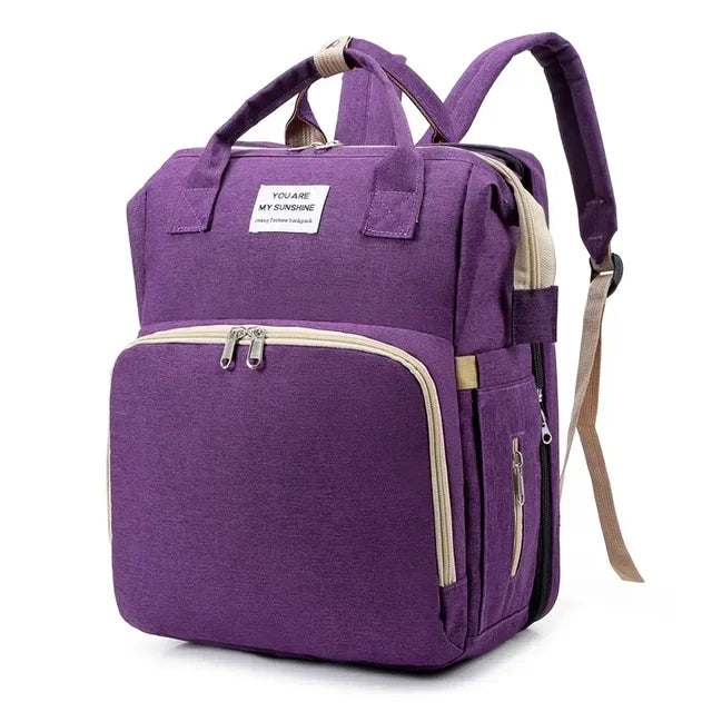 Multifunctional Diaper Backpack with Changing Station