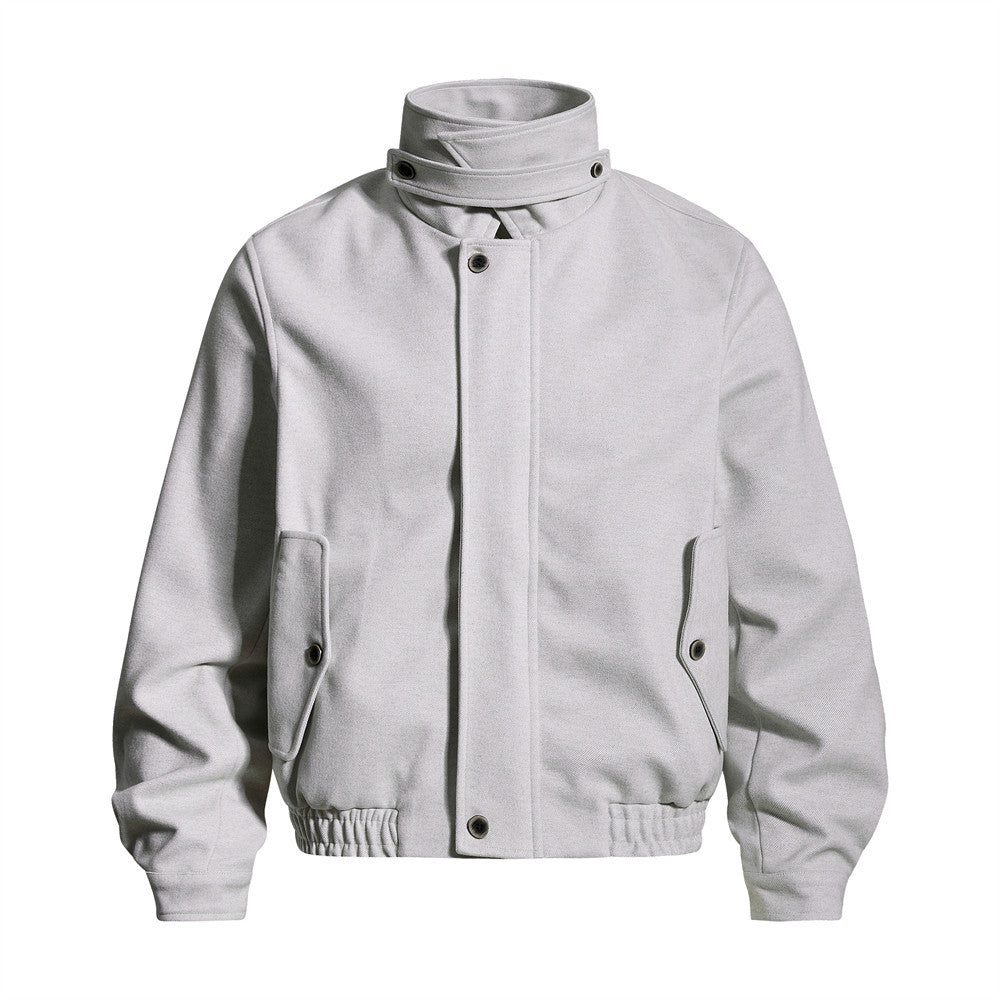 High neck jacket for men