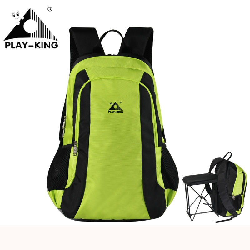 47L Outdoor Backpack with Integrated Folding Chair