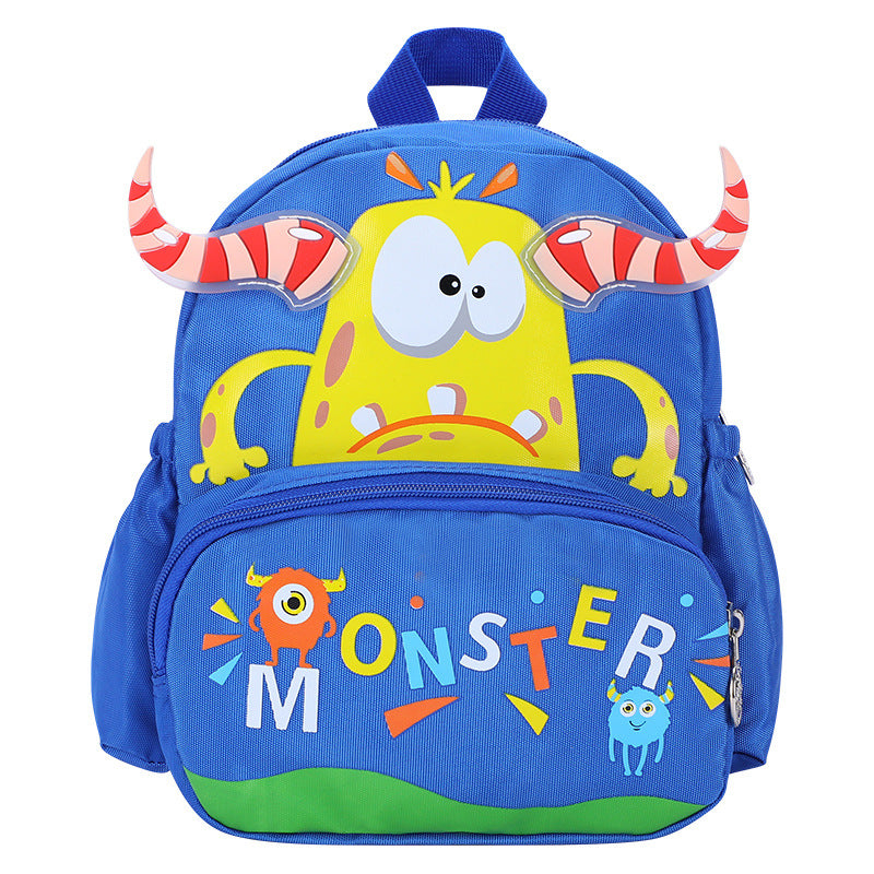 Monster Zoo Kids Backpack — Lightweight Load-Reducing Oxford Cartoon School Bag