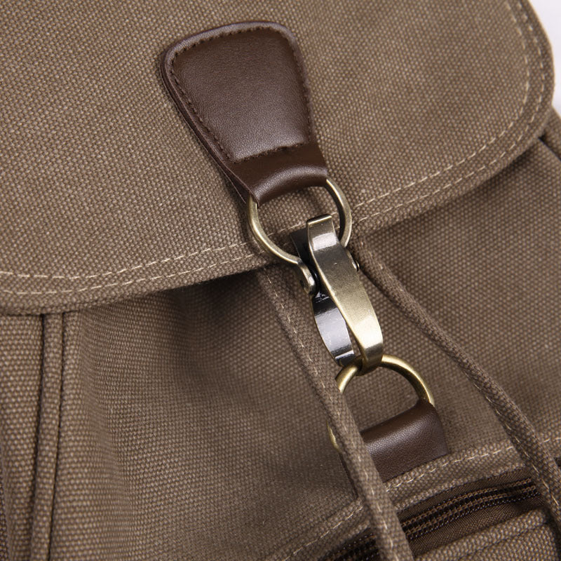 Retro Canvas Laptop Backpack – 40 × 30 × 15 cm