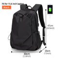 Heroic Knight Men’s Waterproof Backpack — 15.6" Laptop Travel & Outdoor School Bag