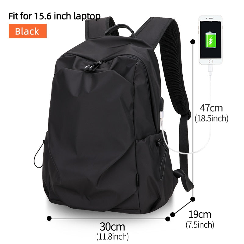 Heroic Knight Men’s Waterproof Backpack — 15.6" Laptop Travel & Outdoor School Bag