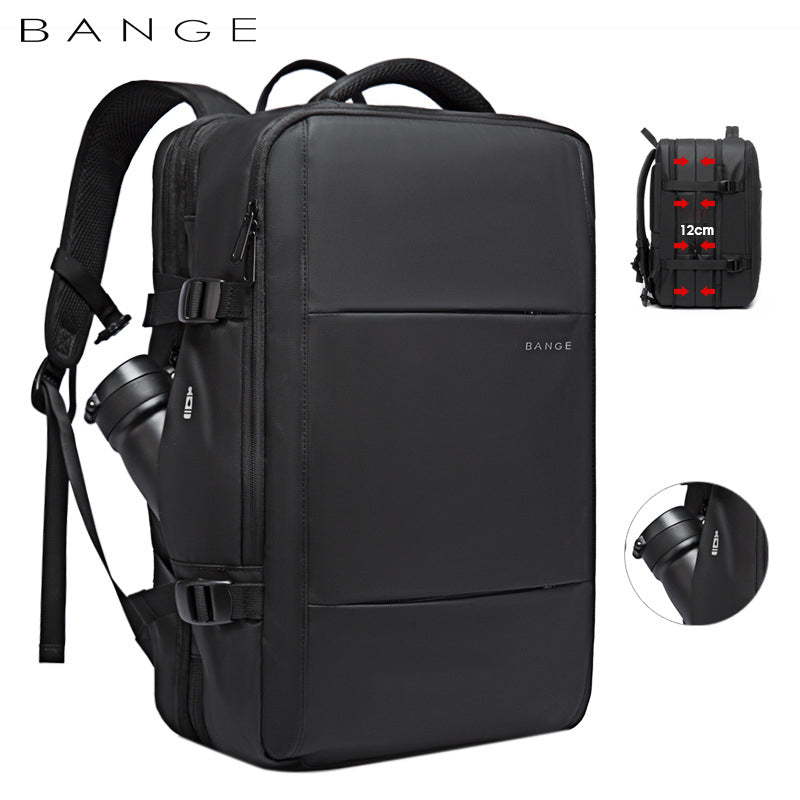 BANGE Expandable Business Backpack — Large Capacity Waterproof Laptop Travel Bag for Men, 16"