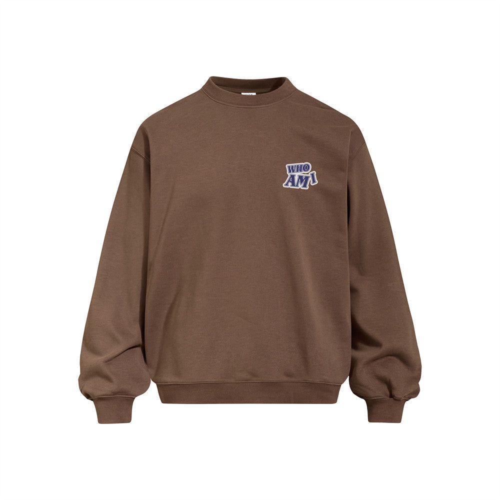Round neck sweatshirt for men