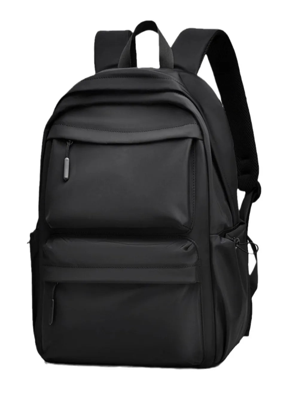 Multi-Pocket Oxford Backpack — Adjustable Straps Everyday Bag in Black, Navy & Gray
