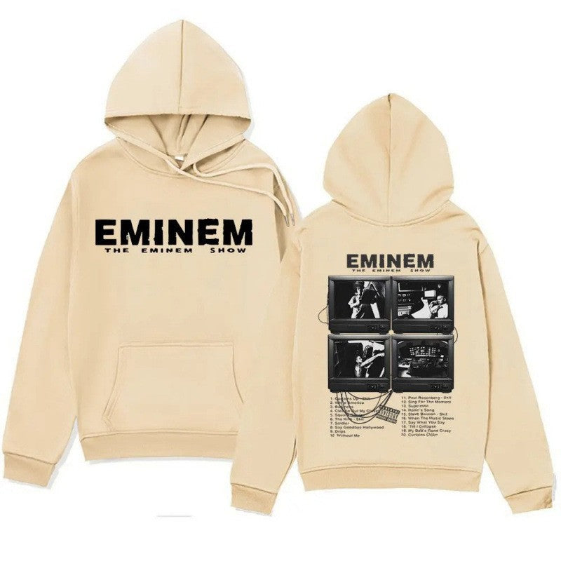Rapper Eminem Music Album Hoodies World Tour Gift for Fan Gr