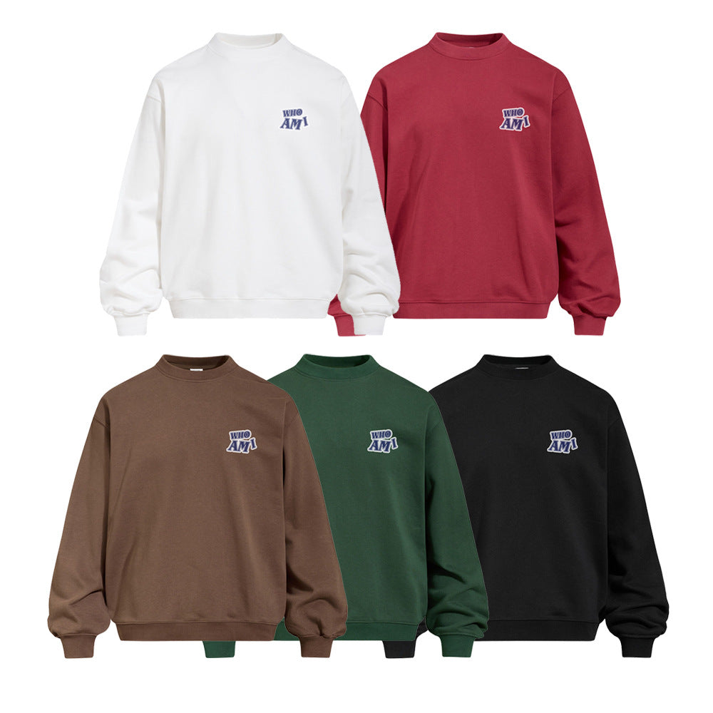 Round neck sweatshirt for men
