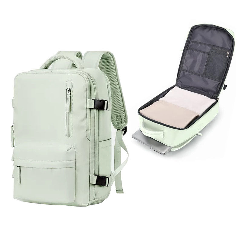 Expandable Travel & Laptop Backpack — 20–35L Oxford Carry-On Bag, Fits 15.6" Laptop