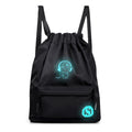 Digital Print Drawstring Backpack — Lightweight Polyester School & Gym Bag