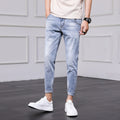 Men’s Mid-Rise Tapered Cropped Jeans