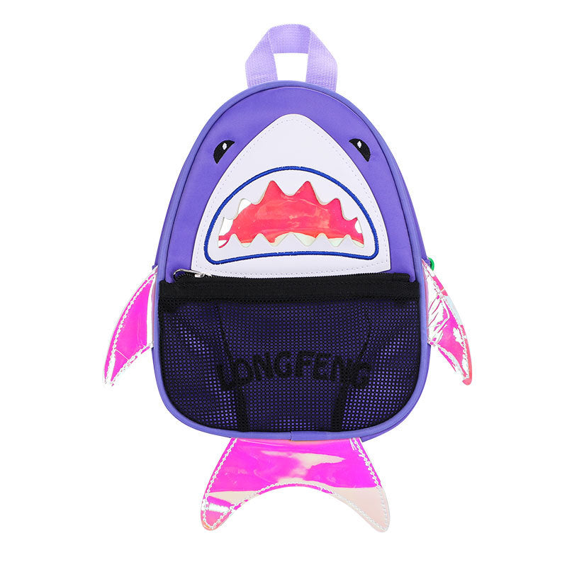 Kids' Cute Shark Backpack — Lightweight Waterproof Oxford School Bag