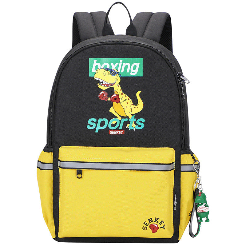 Kids’ Cartoon Anime Backpack — Dinosaur & Friends Oxford Cloth School Bag for Boys & Girls