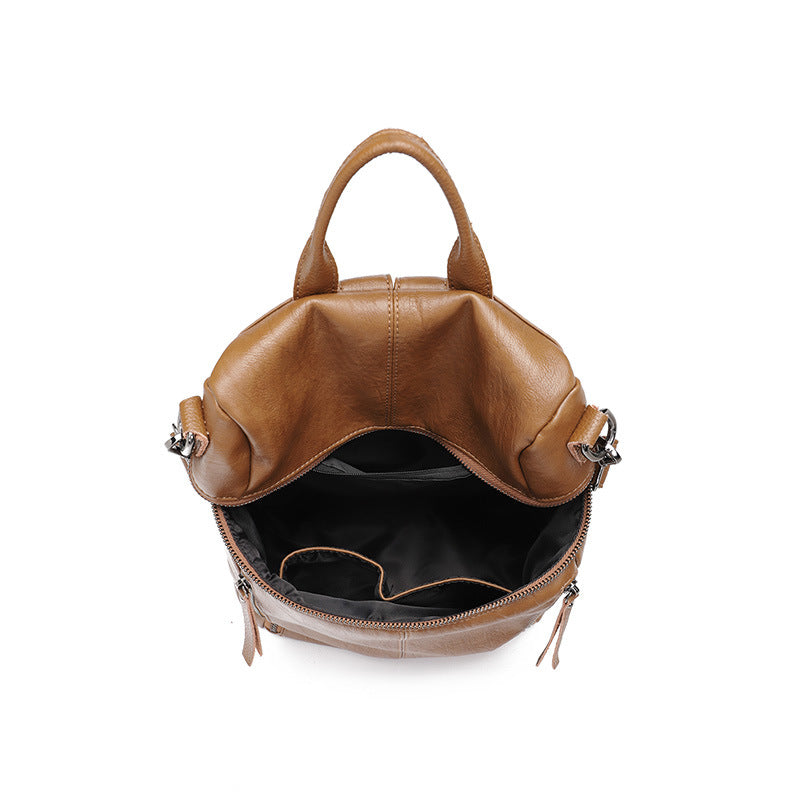 Women’s Cowhide and PU Everyday Backpack