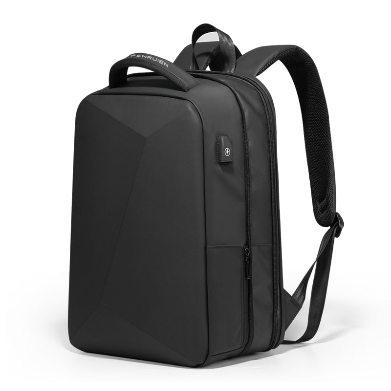 Fenruien Hard-Shell Anti-Theft Laptop Backpack — TSA Lock, USB Port, Fits 15.6" Laptop