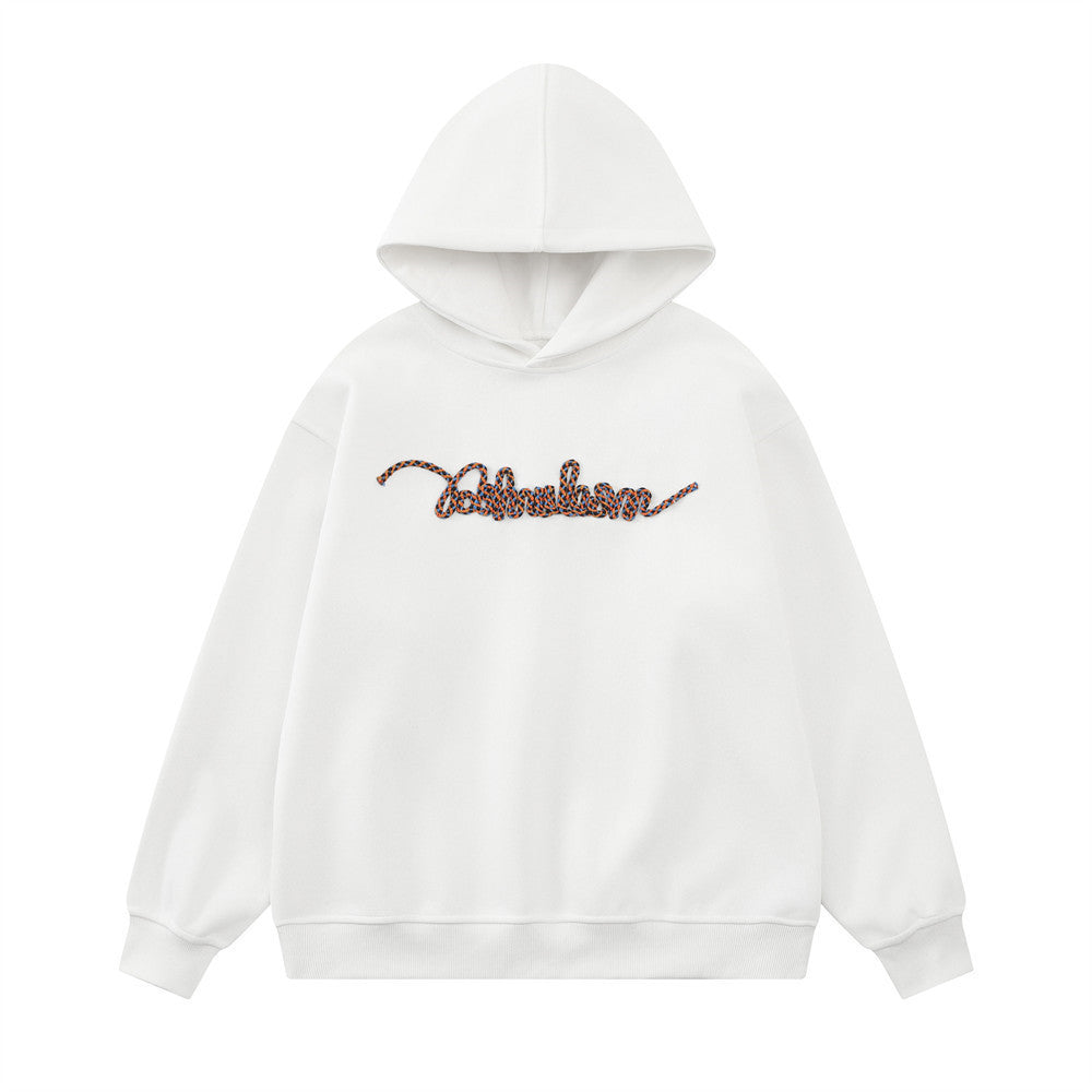Blue hooded sweatshirt for men