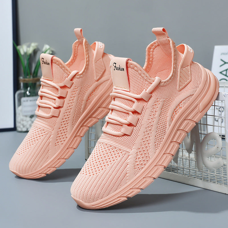 Women's Flyknit Casual Sneakers – Lightweight Breathable Sports Shoes
