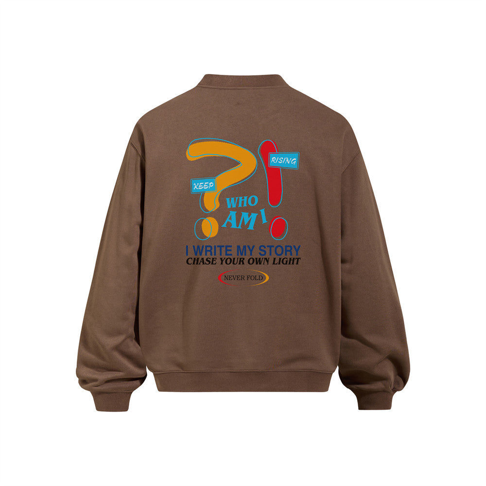 Round neck sweatshirt for men