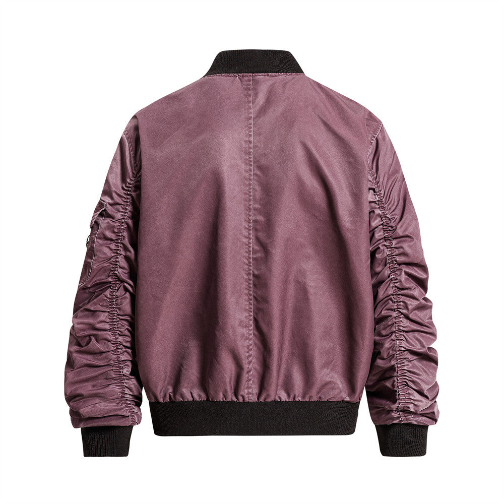 Old baseball jacket for men