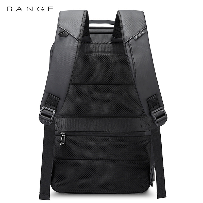 BANGE Men's Business Backpack — Large Capacity Oxford Cloth Laptop & College Schoolbag, 15.6"