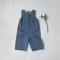Kids' Overalls Jeans, Children's Infant Denim Rompers, Baby Long Denim Vest, Long Crawler Pants