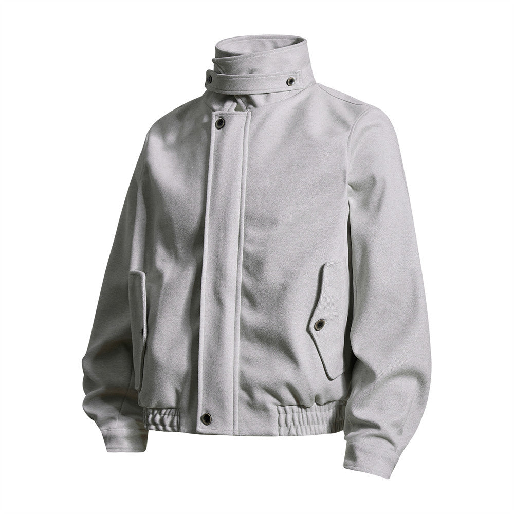 High neck jacket for men