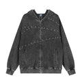 Hooded sweatshirt jacket for men