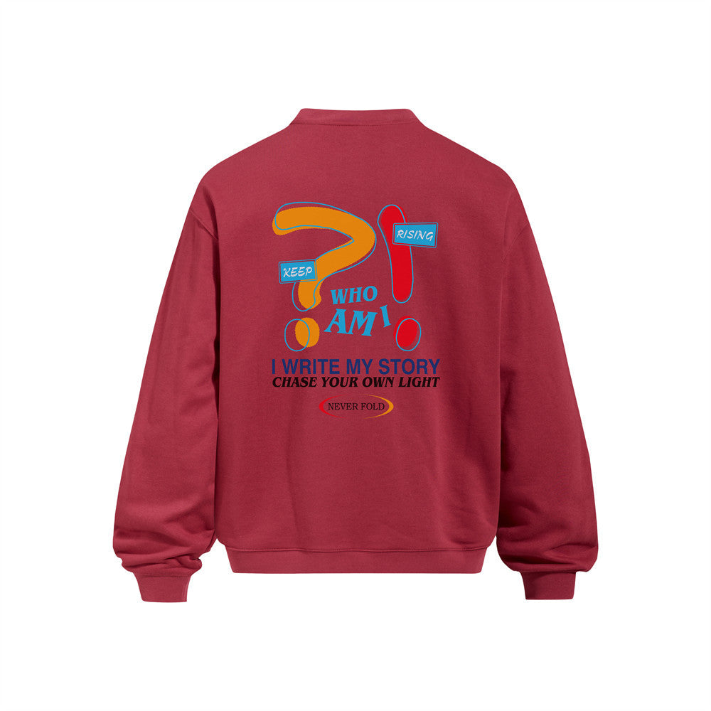 Round neck sweatshirt for men