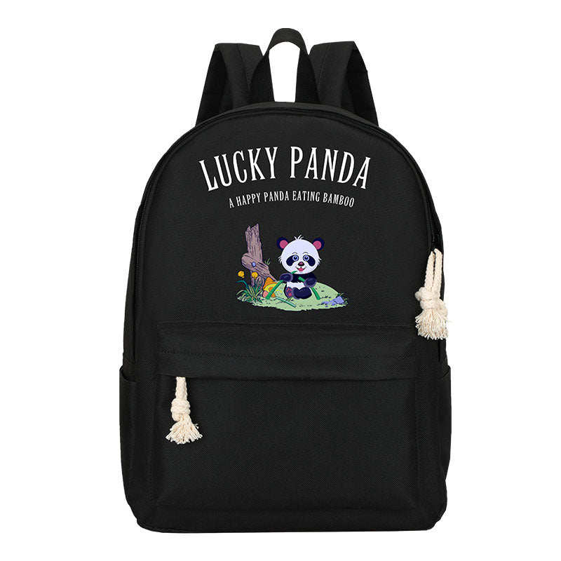 Rainbow Cat Anime Oxford Cloth Backpack — Cartoon Character School Bag for Kids & Teens