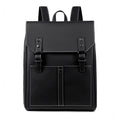 Men's PU Leather Laptop Backpack — Large Capacity Business Travel Bag