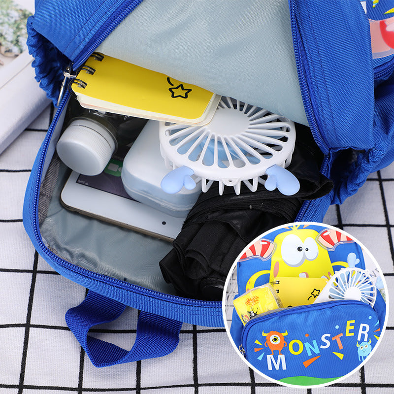 Monster Zoo Kids Backpack — Lightweight Load-Reducing Oxford Cartoon School Bag