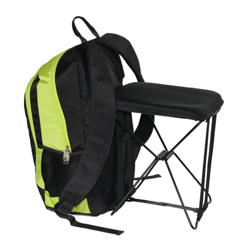 47L Outdoor Backpack with Integrated Folding Chair