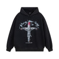 Printed hooded sweatshirt for men