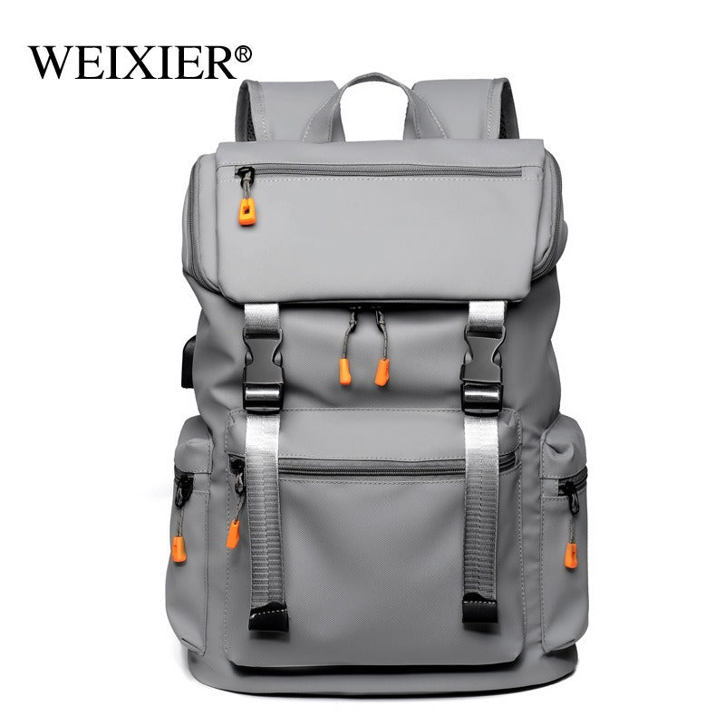 Men's Oxford Cloth Backpack — Large Capacity Waterproof Business & Travel Bag