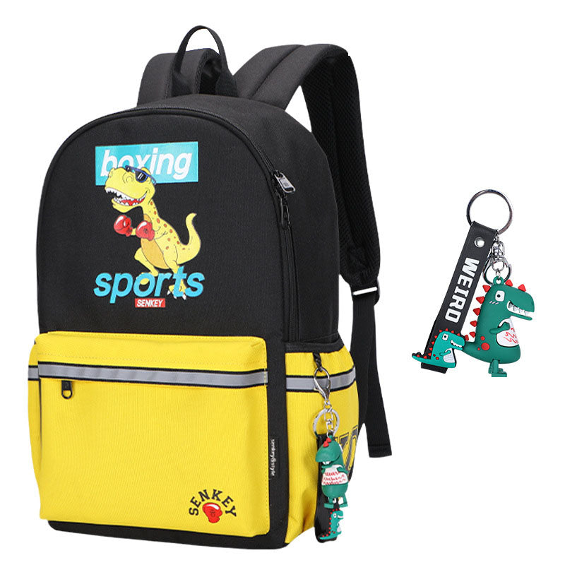 Kids’ Cartoon Anime Backpack — Dinosaur & Friends Oxford Cloth School Bag for Boys & Girls