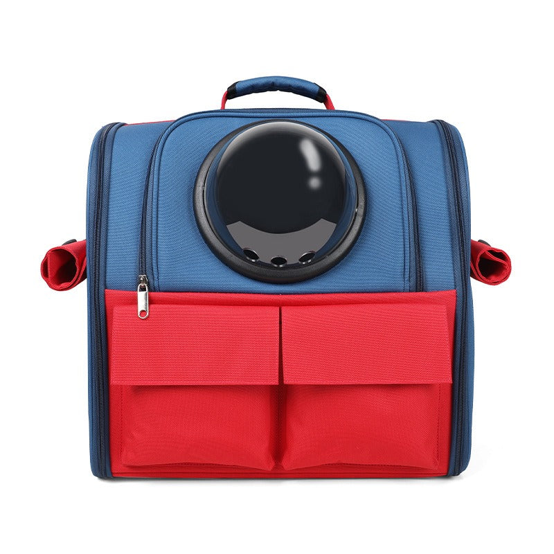 Pet Carrier Backpack — Breathable Foldable Oxford Bag for Cats & Small Dogs