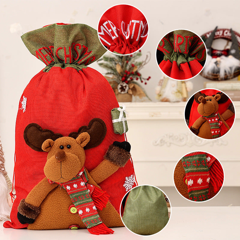 Large Reusable Christmas Gift Sack – 56 × 35 cm